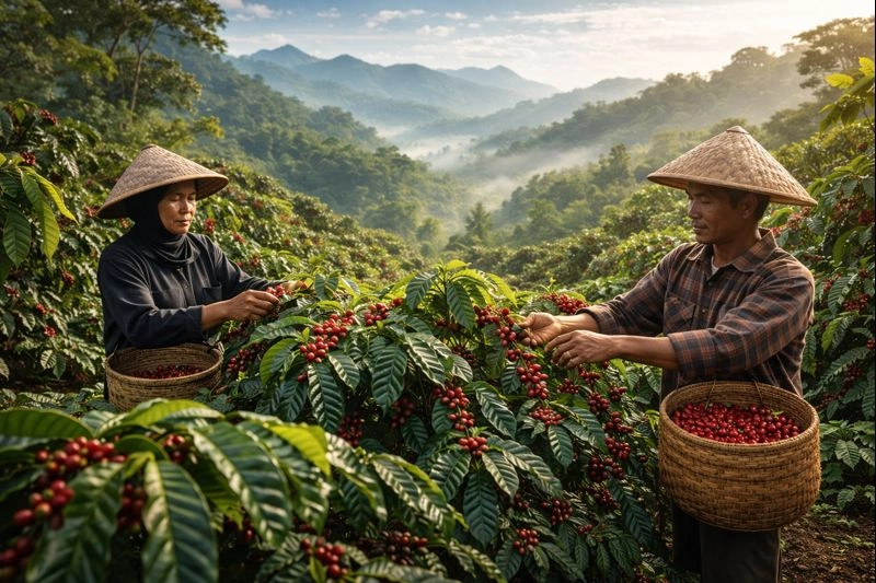 Jenis Biji Kopi Arabika Lintong